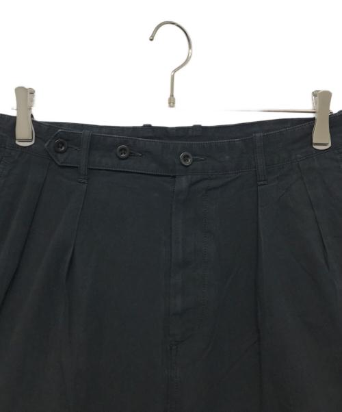 ULTERIOR（アルテリア）ULTERIOR (アルテリア) Gas Twill Tucked Military Pants ブラック サイズ:5の古着・服飾アイテム