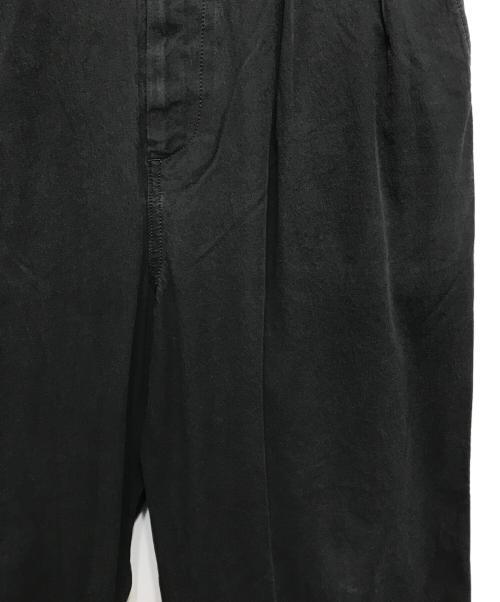 ULTERIOR（アルテリア）ULTERIOR (アルテリア) Gas Twill Tucked Military Pants ブラック サイズ:5の古着・服飾アイテム