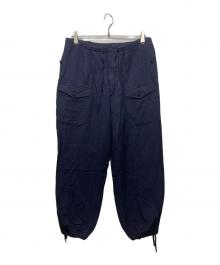 ULTERIOR（アルテリア）の古着「WASHED CHAMBRAY GABARDINE MIL-PANTS」｜ネイビー