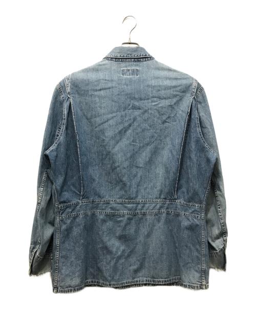 RRL（ダブルアールエル）RRL (ダブルアールエル) デニムカバーオール ブルー サイズ:Lの古着・服飾アイテム