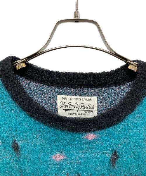 WACKO MARIA（ワコマリア）WACKO MARIA (ワコマリア) DIAMOND MOHAIR CREW NECK SWEATER グリーン サイズ:Sの古着・服飾アイテム