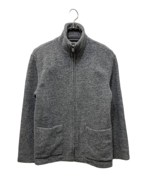 AURALEE（オーラリー）AURALEE (オーラリー) WOOL LING YARN MILLED JERSEY ZIP BLOUSON グレー サイズ:1の古着・服飾アイテム