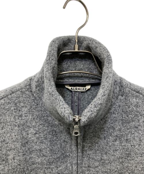AURALEE（オーラリー）AURALEE (オーラリー) WOOL LING YARN MILLED JERSEY ZIP BLOUSON グレー サイズ:1の古着・服飾アイテム
