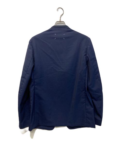 Maison Margiela（メゾンマルジェラ）Maison Margiela (メゾンマルジェラ) ウールノーカラージャケット ネイビー サイズ:SIZE 46の古着・服飾アイテム