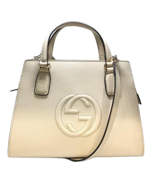 GUCCI（グッチ）GUCCI (グッチ) ソーホー インターロッキングG バッグ アイボリーの古着・服飾アイテム