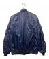 A BATHING APE (ア ベイシング エイプ) Logo Printed MA-1 Jacket ネイビー サイズ:SIZE XL：15000円