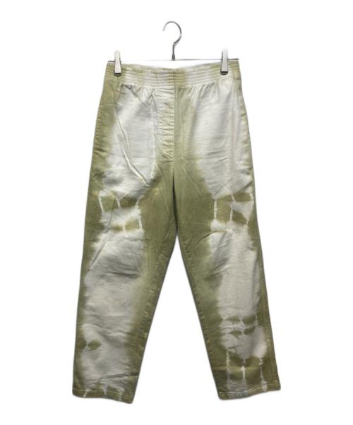 MM6 Maison Margiela（エムエムシックスメゾンマルジェラ）MM6 Maison Margiela (エムエムシックスメゾンマルジェラ) タイダイパンツ ホワイト×グリーン サイズ:40の古着・服飾アイテム