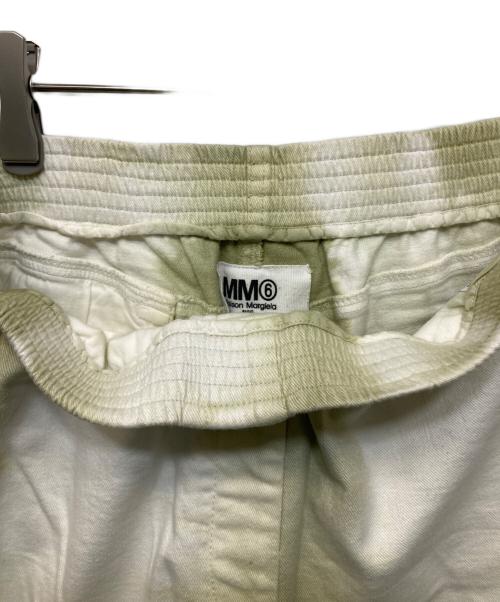 MM6 Maison Margiela（エムエムシックスメゾンマルジェラ）MM6 Maison Margiela (エムエムシックスメゾンマルジェラ) タイダイパンツ ホワイト×グリーン サイズ:40の古着・服飾アイテム