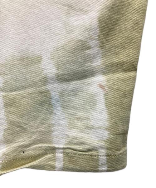 MM6 Maison Margiela（エムエムシックスメゾンマルジェラ）MM6 Maison Margiela (エムエムシックスメゾンマルジェラ) タイダイパンツ ホワイト×グリーン サイズ:40の古着・服飾アイテム