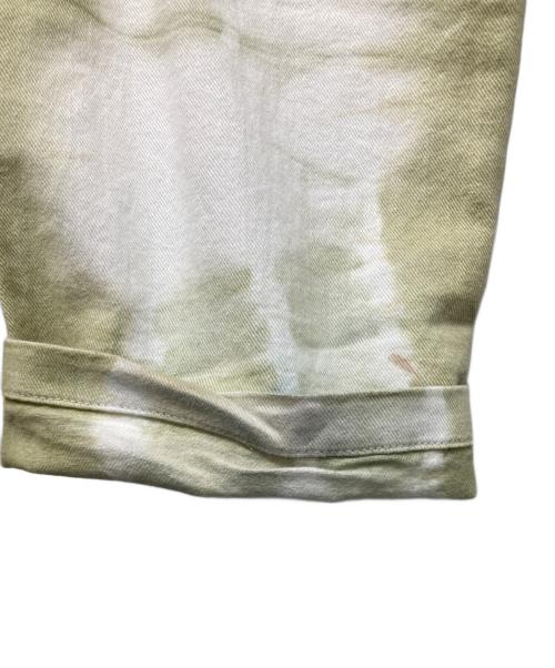 MM6 Maison Margiela（エムエムシックスメゾンマルジェラ）MM6 Maison Margiela (エムエムシックスメゾンマルジェラ) タイダイパンツ ホワイト×グリーン サイズ:40の古着・服飾アイテム