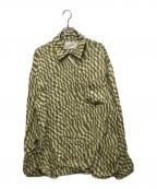 TODAYFULトゥデイフル）の古着「Geometric Over Shirts」｜グリーン