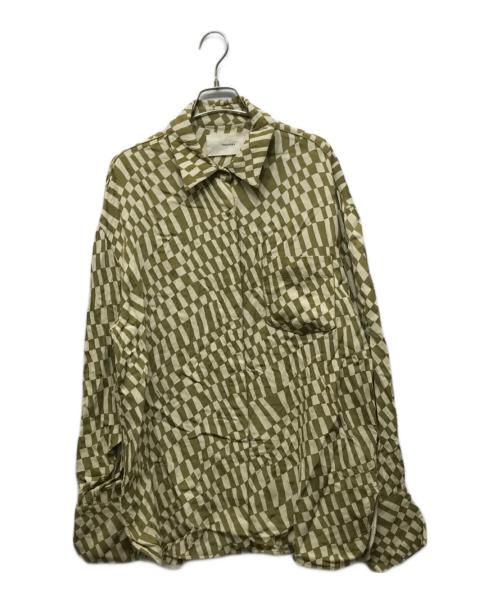 TODAYFUL（トゥデイフル）TODAYFUL (トゥデイフル) Geometric Over Shirts グリーン サイズ: Freeの古着・服飾アイテム
