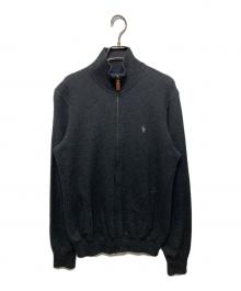 POLO RALPH LAUREN（ポロ・ラルフローレン）の古着「ドライバーズニット」｜ブラック