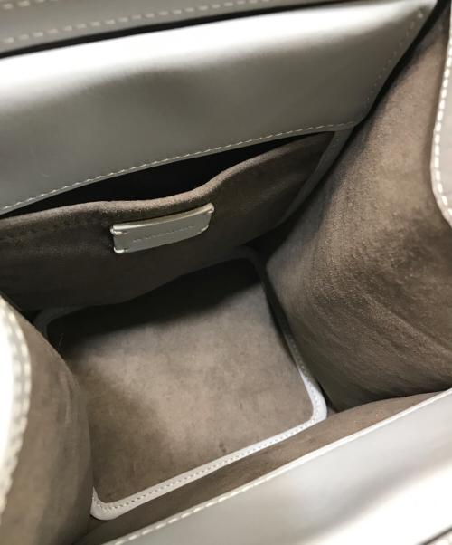 A VACATION（ア ヴァケーション）A VACATION (ア ヴァケーション) CARAMEL ペイズリーハンドバッグ グレー×ベージュの古着・服飾アイテム