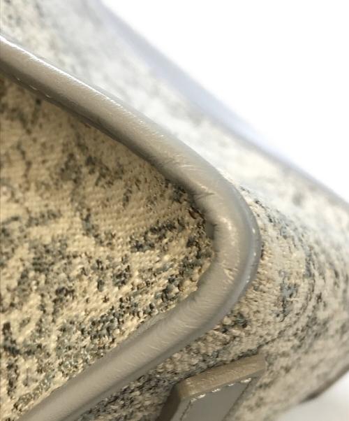 A VACATION（ア ヴァケーション）A VACATION (ア ヴァケーション) CARAMEL ペイズリーハンドバッグ グレー×ベージュの古着・服飾アイテム