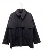COMOLIコモリ）の古着「ナッピングウールマッキノウクルーザー」｜ブラック