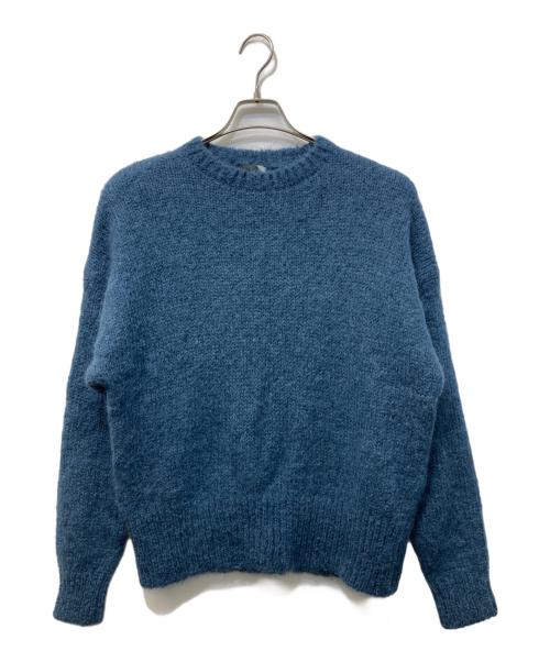 ATON（エイトン）ATON (エイトン) MOHAIR SHAGG クルーネックセーター ネイビー サイズ:SIZE 02の古着・服飾アイテム