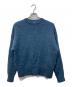 ATON（エイトン）の古着「MOHAIR SHAGG クルーネックセーター」｜ネイビー