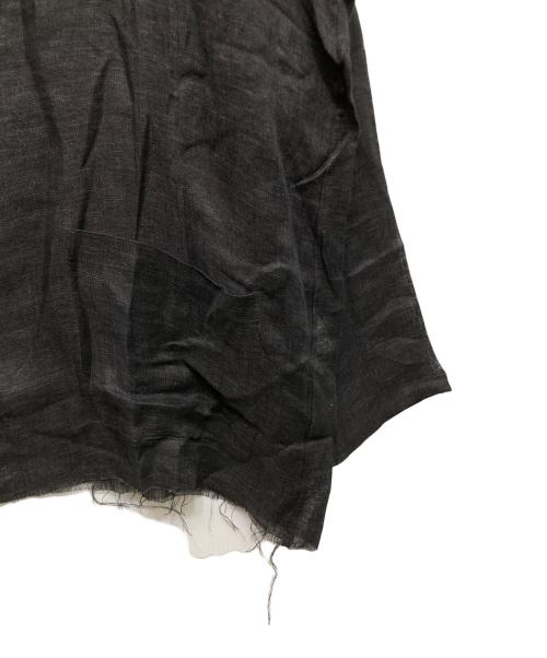 Needles（ニードルズ）Needles (ニードルズ) リネンノーカラーシャツ ブラック サイズ:Ⅼの古着・服飾アイテム