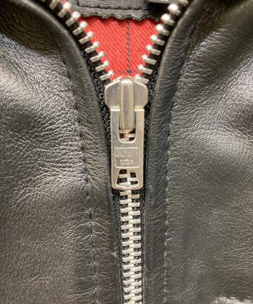 Schott（ショット）Schott (ショット) CLASSIC TRUCK シングルライダースジャケット ブラック サイズ:Sの古着・服飾アイテム