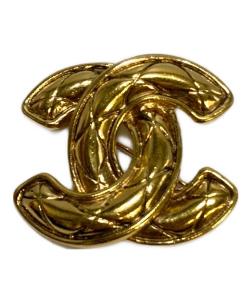CHANEL（シャネル）CHANEL (シャネル) マトラッセ ココマークピンブローチ ゴールドの古着・服飾アイテム