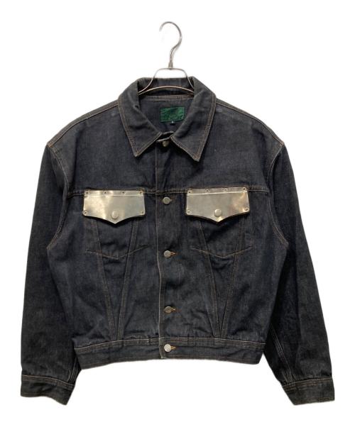 JUNIOR GAULTIER（ジュニアゴルチエ）JUNIOR GAULTIER (ジュニアゴルチエ) メタルポケットデニムジャケット インディゴ サイズ:Mの古着・服飾アイテム