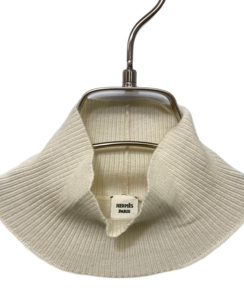 HERMES（エルメス）HERMES (エルメス) ロングリブカシミヤハイネックニット アイボリー サイズ:34の古着・服飾アイテム