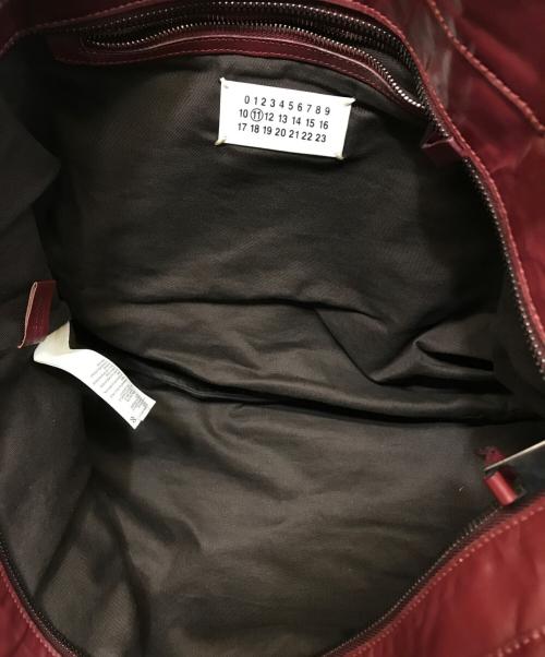 Maison Margiela（メゾンマルジェラ）Maison Margiela (メゾンマルジェラ) レザートートバッグ ワインレッドの古着・服飾アイテム