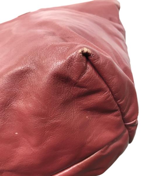 Maison Margiela（メゾンマルジェラ）Maison Margiela (メゾンマルジェラ) レザートートバッグ ワインレッドの古着・服飾アイテム