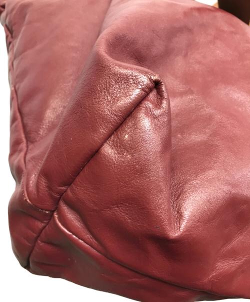 Maison Margiela（メゾンマルジェラ）Maison Margiela (メゾンマルジェラ) レザートートバッグ ワインレッドの古着・服飾アイテム