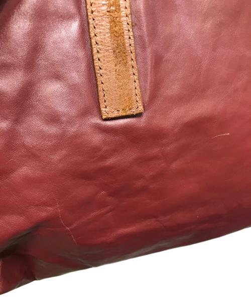 Maison Margiela（メゾンマルジェラ）Maison Margiela (メゾンマルジェラ) レザートートバッグ ワインレッドの古着・服飾アイテム