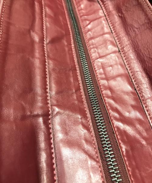 Maison Margiela（メゾンマルジェラ）Maison Margiela (メゾンマルジェラ) レザートートバッグ ワインレッドの古着・服飾アイテム