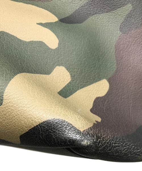 Saint Laurent Paris（サンローランパリ）Saint Laurent Paris (サンローランパリ) カモフラレザートートバッグ グリーンの古着・服飾アイテム