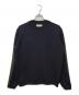 YOKE（ヨーク）の古着「Suede Leather Elbow Patch Sweater」｜ネイビー