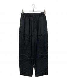 YOKE（ヨーク）の古着「CUPRO EASY PANTS」｜ブラック