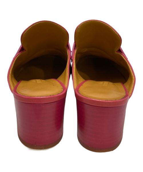 HERMES（エルメス）HERMES (エルメス) リヴォリ フリンジミュール ピンク サイズ:37の古着・服飾アイテム