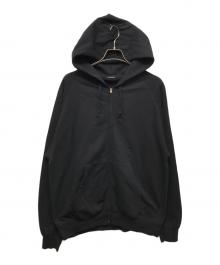 COMOLI（コモリ）の古着「LW コットン裏毛 ジップパーカ」｜ブラック