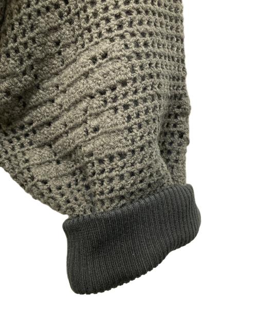 amok（アモク）amok (アモク) KNIT DOCKING MA-1 カーキ×ブラック サイズ:M 未使用品の古着・服飾アイテム
