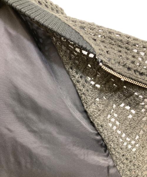 amok（アモク）amok (アモク) KNIT DOCKING MA-1 カーキ×ブラック サイズ:M 未使用品の古着・服飾アイテム