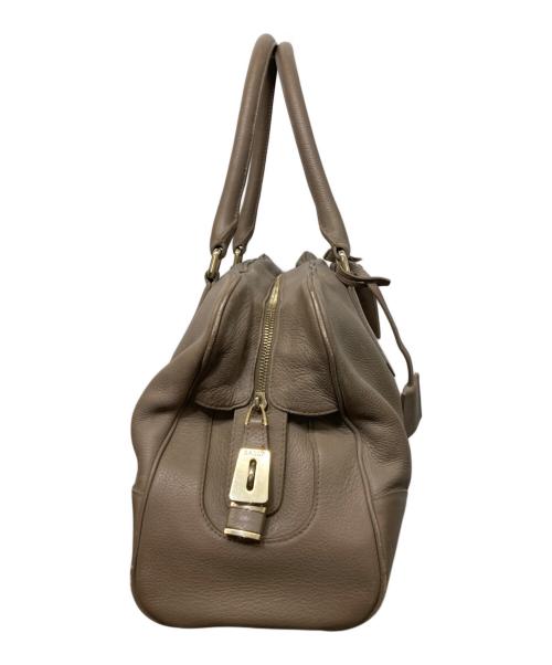 BALLY（バリー）BALLY (バリー) レザーボストンバッグ ブラウンの古着・服飾アイテム