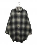 Stand Aloneスタンドアローン）の古着「ビックシルエットシャツジャケット」｜グレー