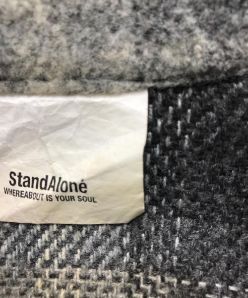 Stand Alone（スタンドアローン）Stand Alone (スタンドアローン) ビックシルエットシャツジャケット グレー サイズ:3の古着・服飾アイテム