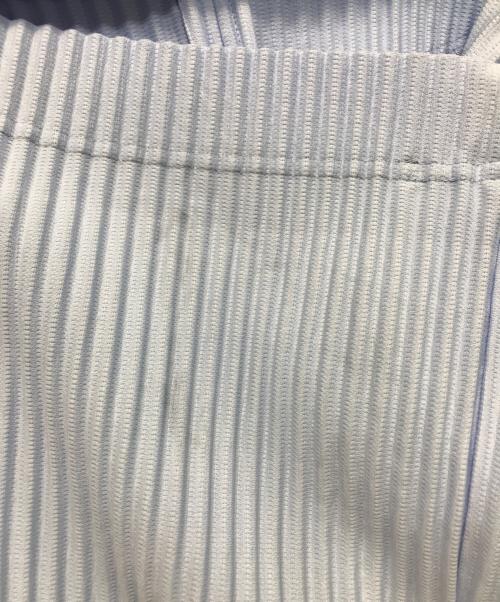 HOMME PLISSE ISSEY MIYAKE（オム プリッセ イッセイ ミヤケ）HOMME PLISSE ISSEY MIYAKE (オム プリッセ イッセイ ミヤケ) KITE プリーツポンチョ ブルー サイズ:3の古着・服飾アイテム