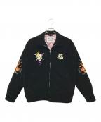 HOUSTONヒューストン）の古着「別珍ベトナムジャケット」｜ブラック