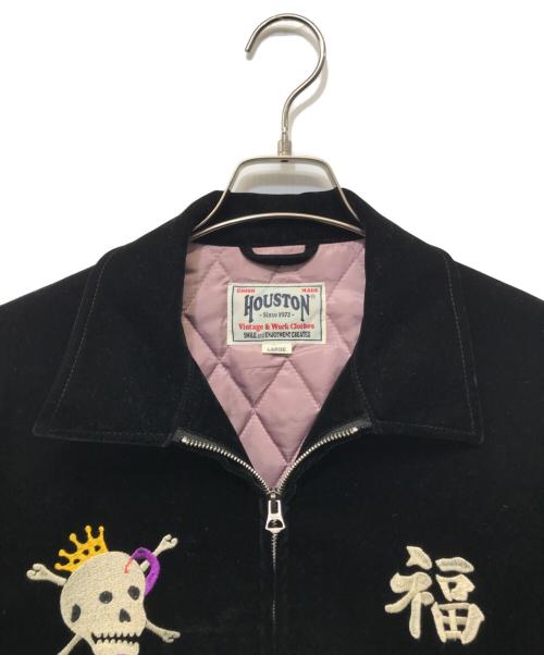 HOUSTON（ヒューストン）HOUSTON (ヒューストン) 別珍ベトナムジャケット ブラック サイズ:Lの古着・服飾アイテム