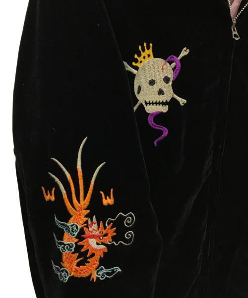 HOUSTON（ヒューストン）HOUSTON (ヒューストン) 別珍ベトナムジャケット ブラック サイズ:Lの古着・服飾アイテム