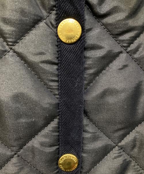 Traditional Weatherwear（トラディショナルウェザーウェア）Traditional Weatherwear (トラディショナルウェザーウェア) SLOBE IENA (スローブ イエナ) 別注 ARKLEY LONG フード付キルティングコート ブラック サイズ:36の古着・服飾アイテム