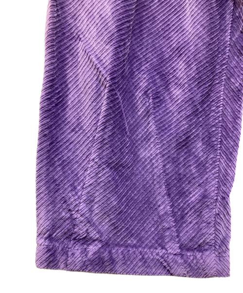 TIGHTBOOTH PRODUCTION（タイトブースプロダクション）TIGHTBOOTH PRODUCTION (タイトブースプロダクション) BIAS CORD BAGGY SLACKS パープル サイズ:Lの古着・服飾アイテム
