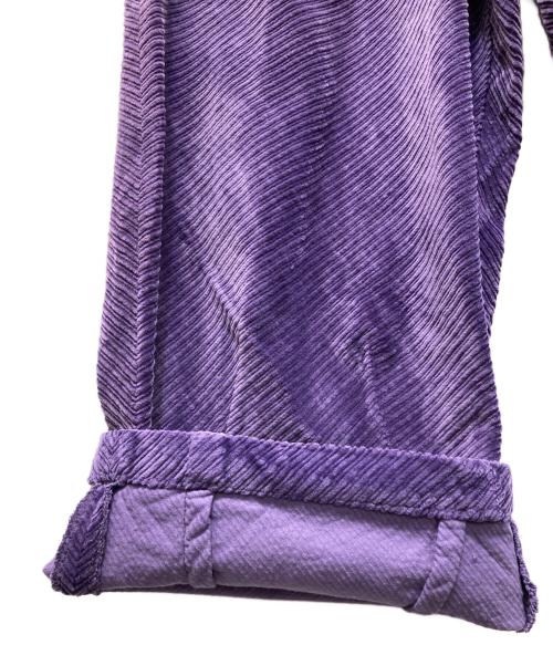 TIGHTBOOTH PRODUCTION（タイトブースプロダクション）TIGHTBOOTH PRODUCTION (タイトブースプロダクション) BIAS CORD BAGGY SLACKS パープル サイズ:Lの古着・服飾アイテム