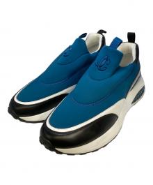 JIMMY CHOO（ジミーチュウ）の古着「MEMPHIS ネオプレンローカットスニーカー」｜ブルー×ホワイト